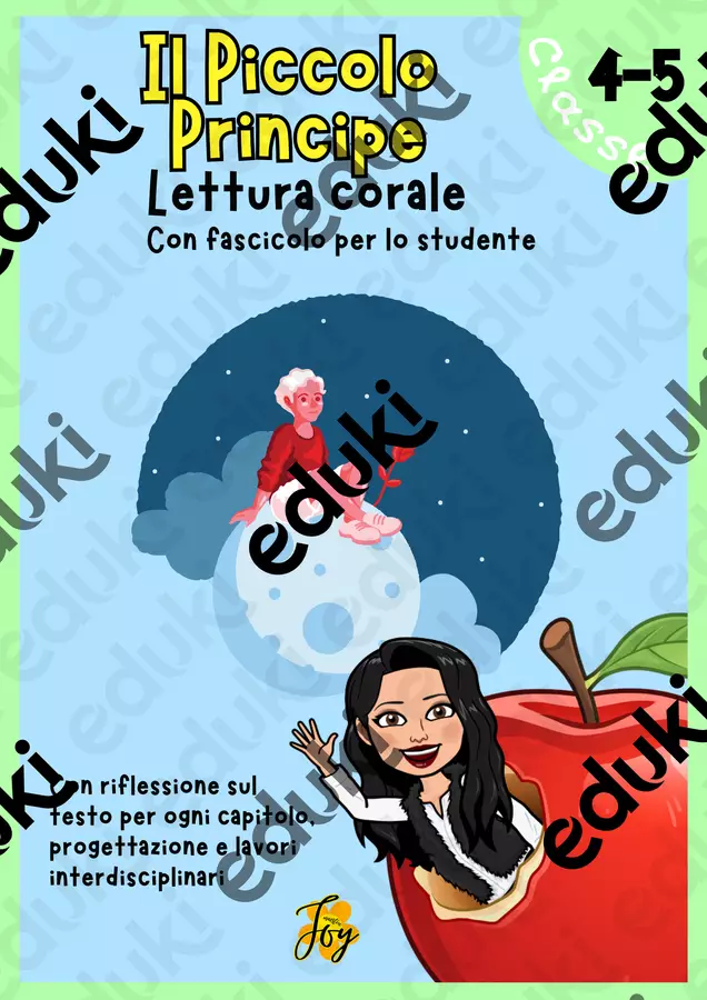 U.d.a. Lettura corale "Il piccolo principe" Serie di lezioni - U.d.a. Lettura corale "Il piccolo principe" - MaestraJoy - Pagina di copertina
