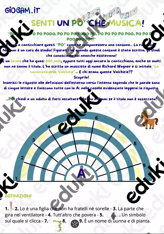 Gioco di musica - GioBàm.it Giochi - Gioco di musica - GioBàm.it - GioBàm.it - Il Giornale dei Bambini - Pagina di copertina