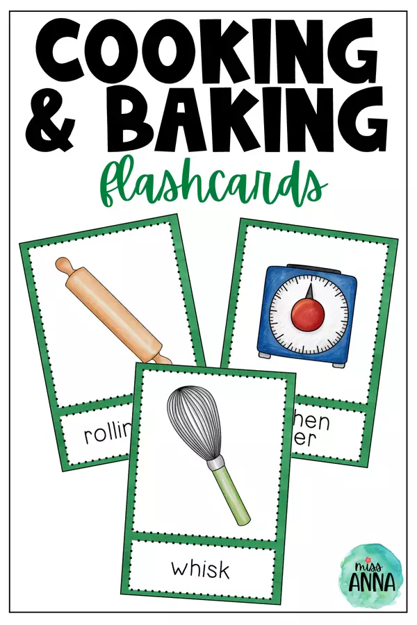 Cooking and Baking FLASHCARDS Flashcard - Cooking and Baking FLASHCARDS - MissAnna - Pagina di copertina