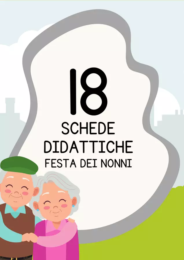 Schede per la festa dei nonni Esercizi - Schede per la festa dei nonni - MilleLibriPerBambini - Pagina di copertina
