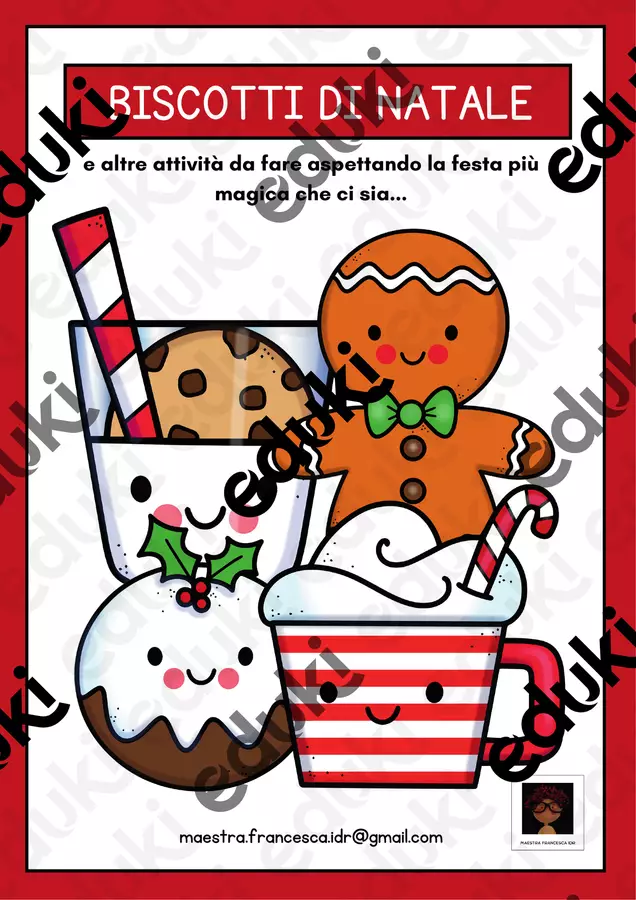 Biscotti di Natale e altre attività Esercizi - Biscotti di Natale e altre attività - maestra Francesca IDR - Pagina di copertina
