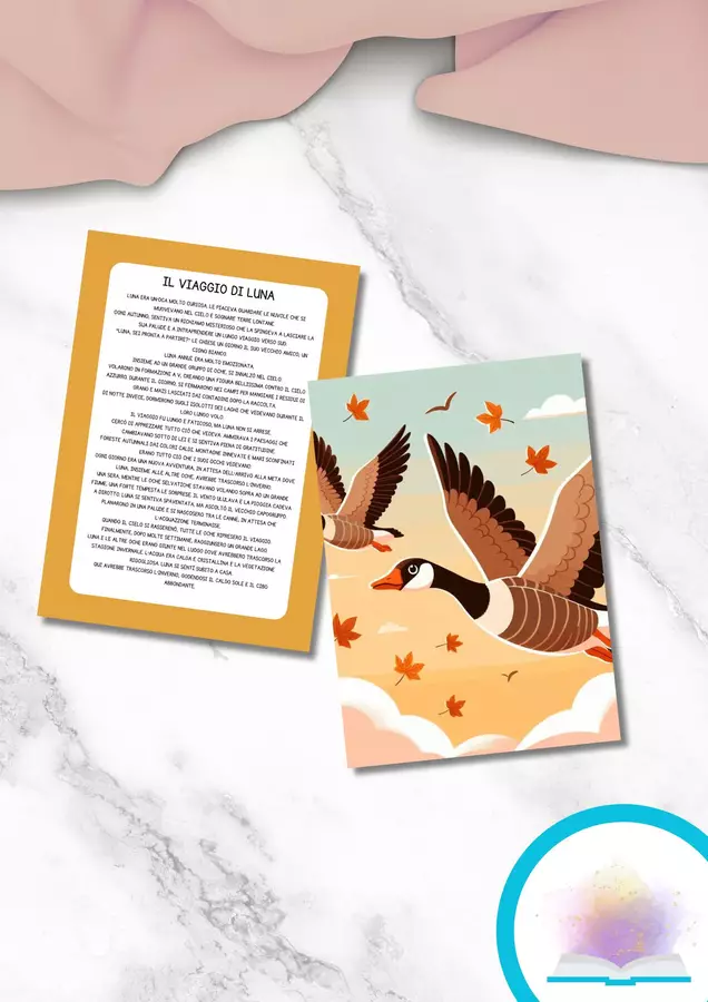 Migrazione e uccelli migratori - storia per bambini Schede informative - Migrazione e uccelli migratori - storia per bambini - MilleLibriPerBambini - Pagina di copertina