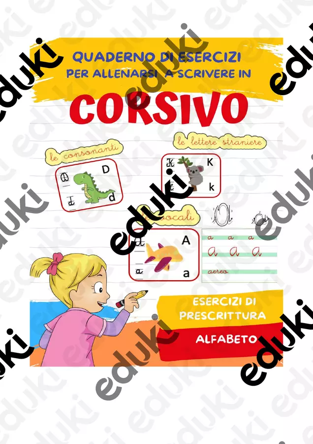 Anteprima - Quaderno per Imparare a scrivere in corsivo Materiale di supporto/inclusione - Anteprima - Quaderno per Imparare a scrivere in corsivo - SostegnO 2.0 - Pagina di copertina