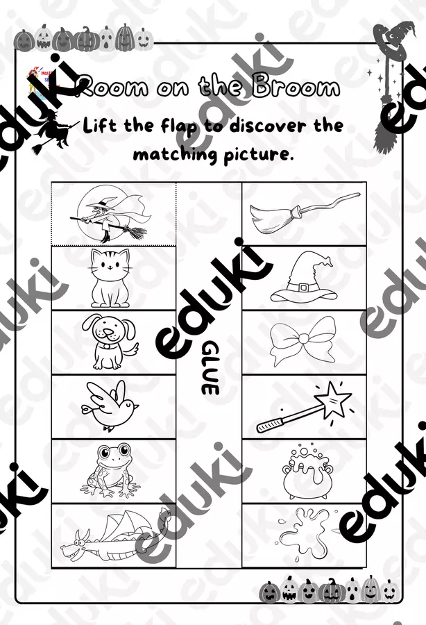 Halloween stories - "Room on the Broom" activity Esercizi - Halloween stories - "Room on the Broom" activity - Inglese-senza-sbadigli - Pagina di copertina