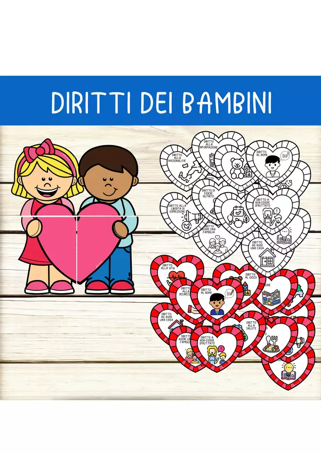 I DIRITTI DEI BAMBINI (In occasione del 20 novembre ) Materiale di supporto/inclusione - I DIRITTI DEI BAMBINI (In occasione del 20 novembre ) - Nikki_Giochi - Pagina di copertina