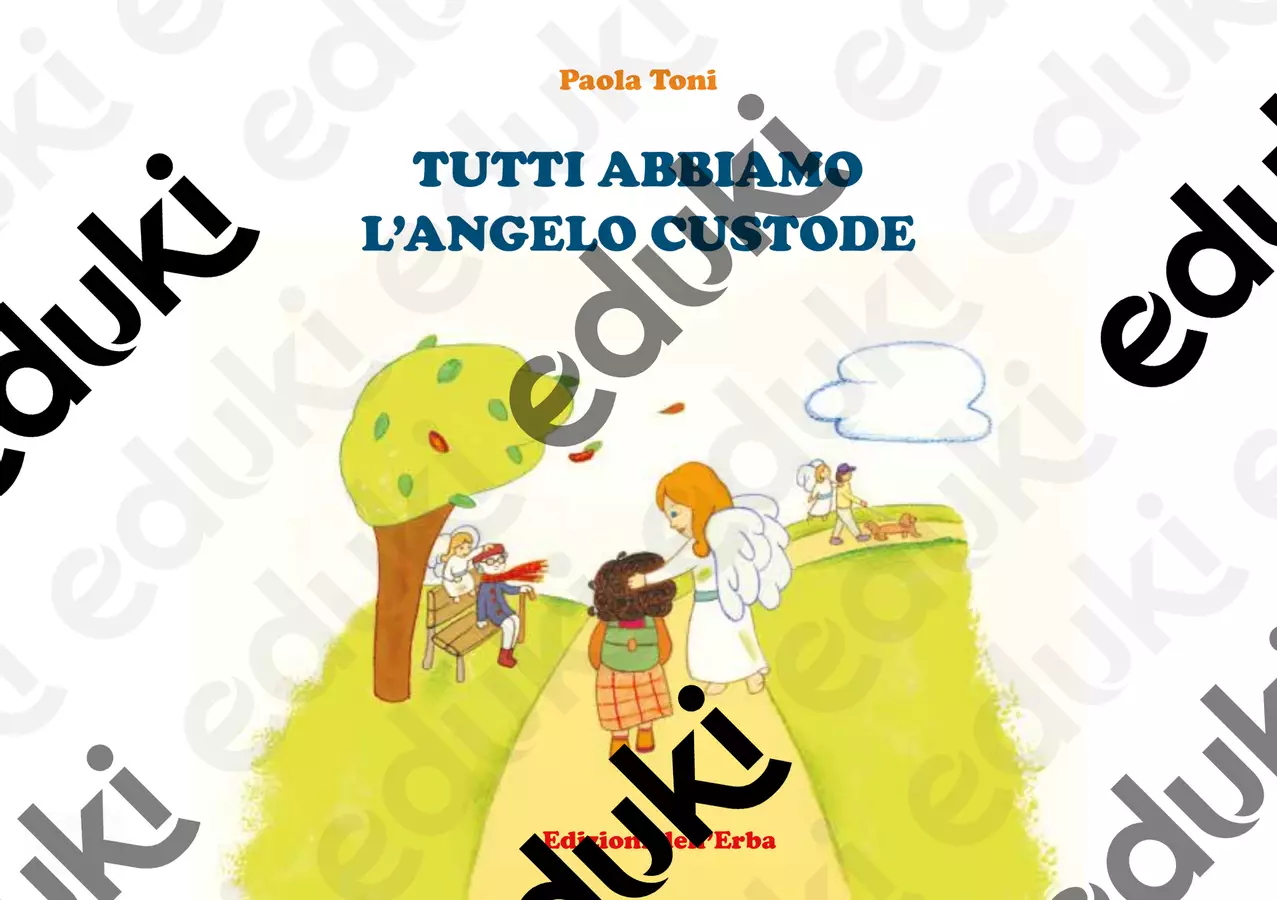 libro illustrato "Tutti abbiamo l'angelo custode" Opere didattiche / Libri di testo - libro illustrato "Tutti abbiamo l'angelo custode" - Paoletta - Pagina di copertina