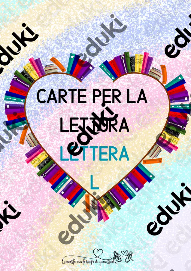 L sillabe carte per la lettura Flashcard - L sillabe carte per la lettura - La maestra con le scarpe da ginnastica - Pagina di copertina