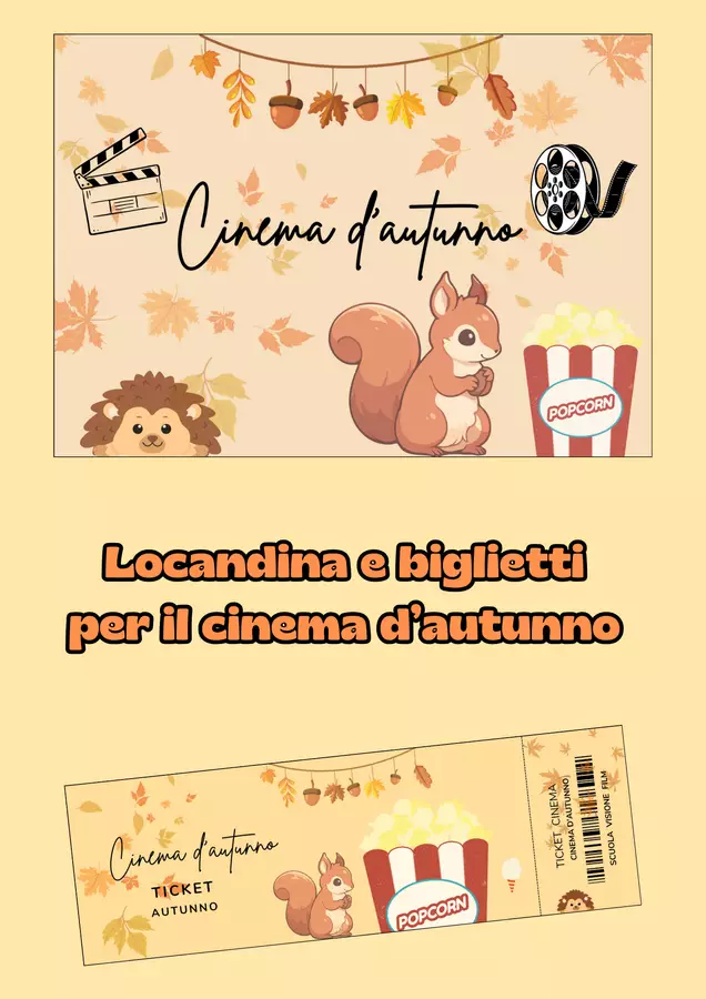 Cinema d'autunno Altro tipo di materiale - Cinema d'autunno - La maestra di Nuvola - Pagina di copertina