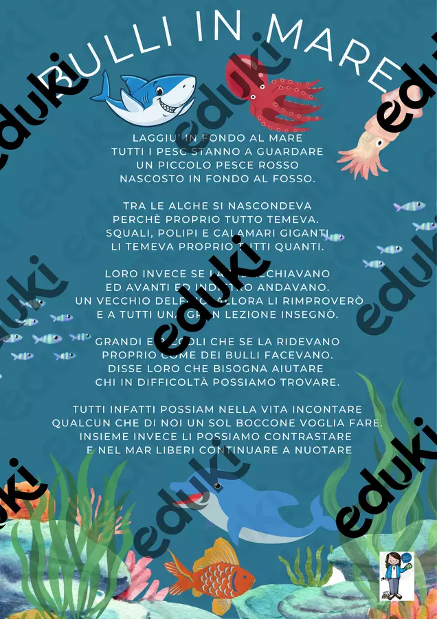 BULLI IN MARE Testo - BULLI IN MARE - Maestra Antonella - Pagina di copertina
