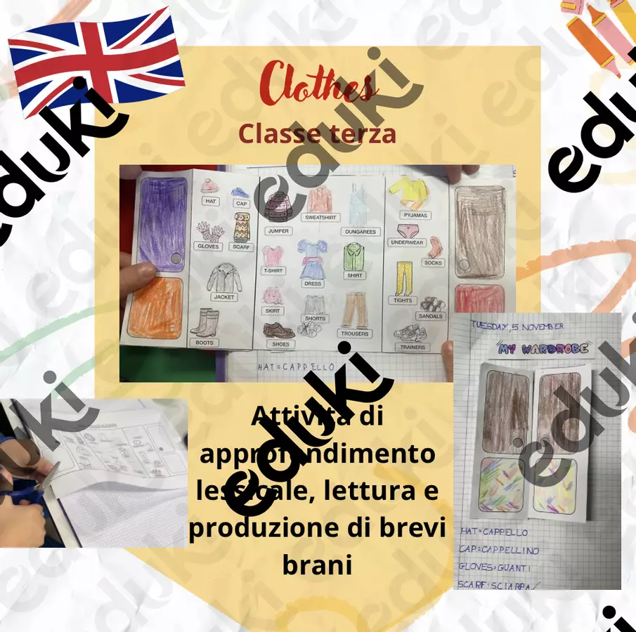 Clothes - classe terza - lapbook e esercizi Esercizi - Clothes - classe terza - lapbook e esercizi - Caterina Borello - Pagina di copertina
