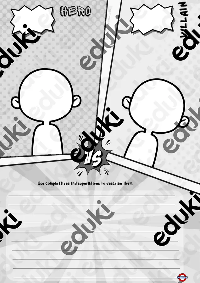 Comparativi i superlativi flipbook i scheda Esercizi - Comparativi i superlativi flipbook i scheda - The teacher in the tube - Pagina di copertina