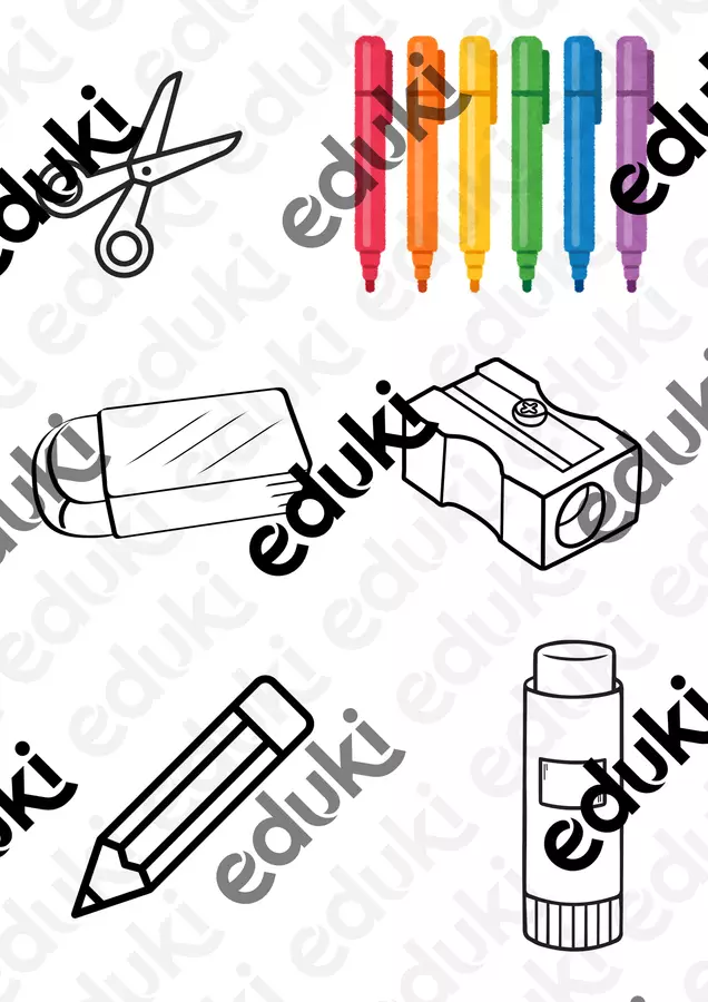 school objects Esercizi - school objects - maestra_carly_ - Pagina di copertina