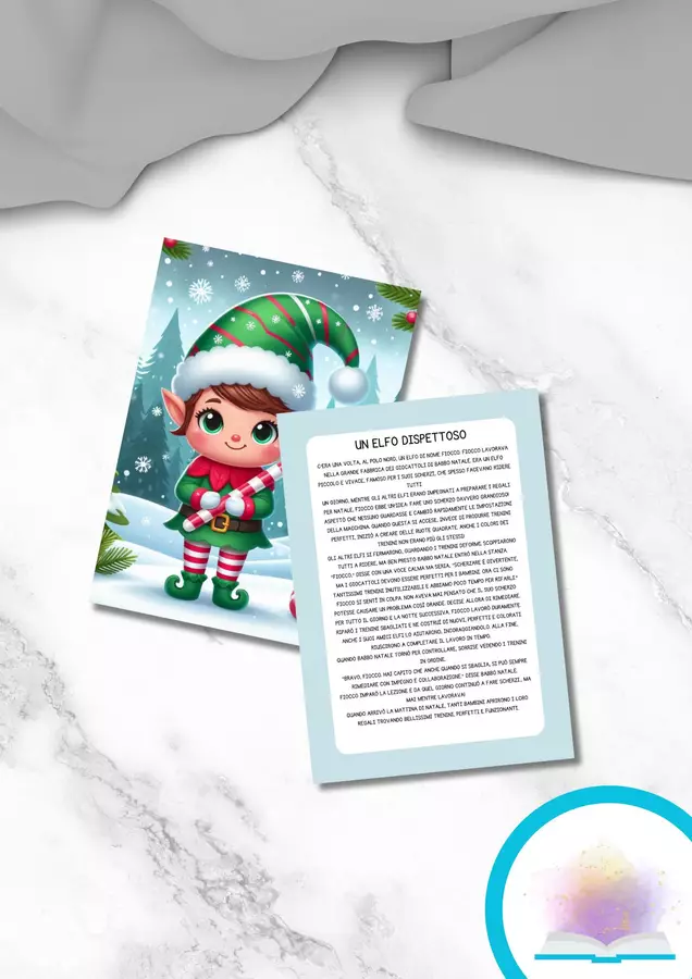 Storia di Natale in stampatello maiuscolo Testo - Storia di Natale in stampatello maiuscolo - MilleLibriPerBambini - Pagina di copertina