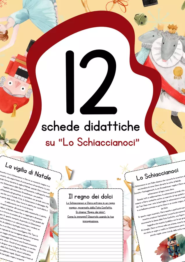 Schede didattiche “Lo Schiaccianoci” Esercizi - Schede didattiche “Lo Schiaccianoci” - MilleLibriPerBambini - Pagina di copertina