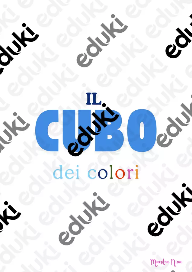 il cubo dei colori Altro tipo di materiale - il cubo dei colori - Maestra Nina - Pagina di copertina
