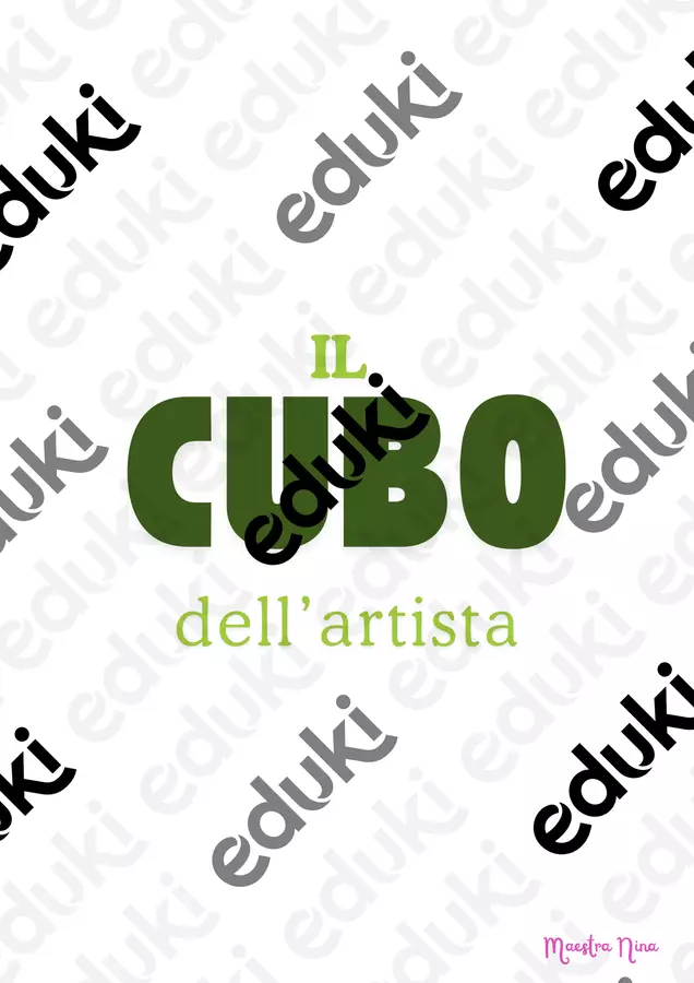il cubo dell'artista Altro tipo di materiale - il cubo dell'artista - Maestra Nina - Pagina di copertina