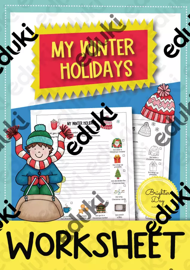 Winter holidays Esercizi - Winter holidays - Brighter Day Classroom - Pagina di copertina