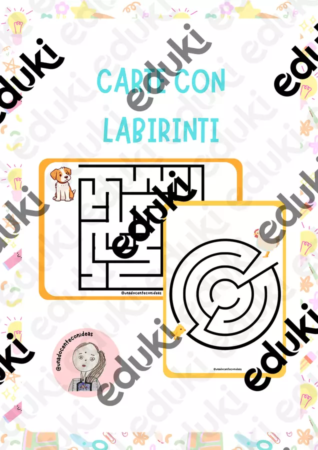 CARTE CON LABIRINTI Giochi - CARTE CON LABIRINTI - UNADOCENTECONIDEAS - Pagina di copertina