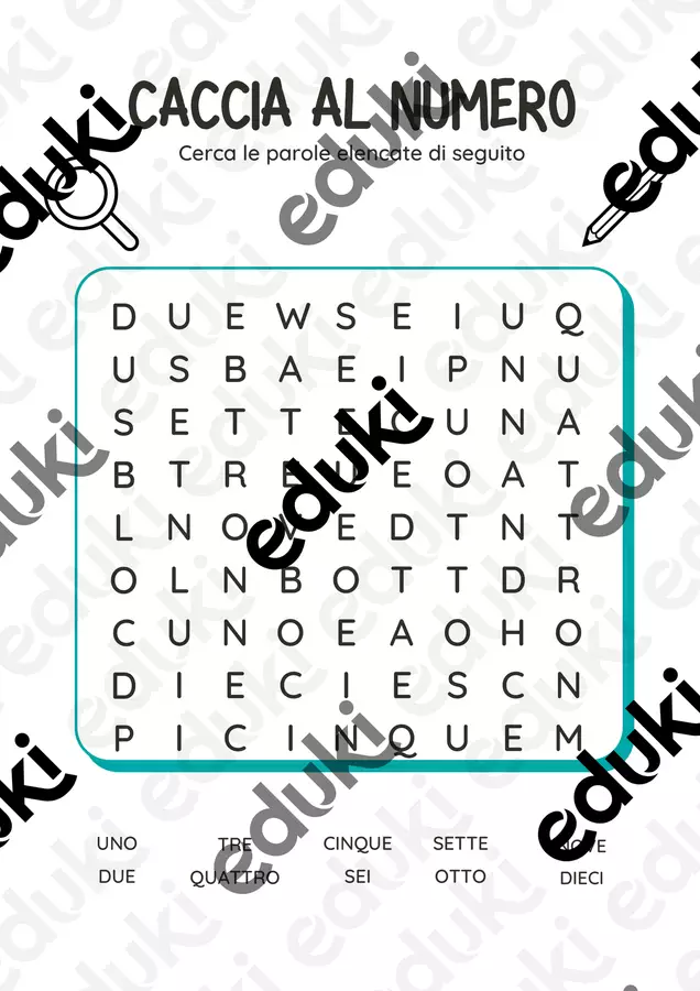 Caccia al numero Giochi - Caccia al numero - Maestra Libella - Pagina di copertina