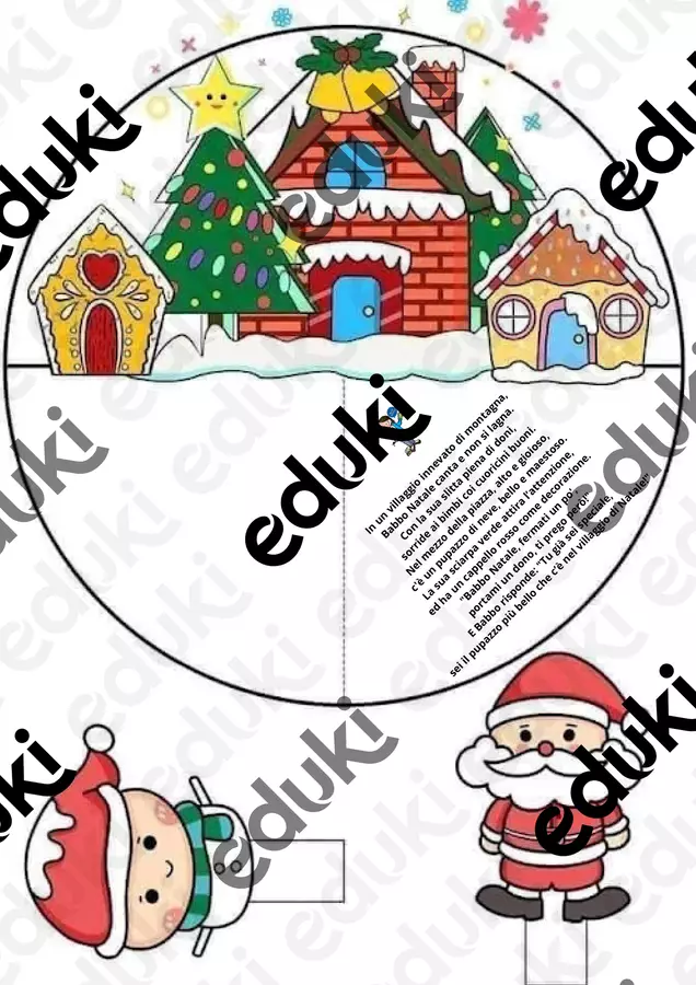 il villaggio di babbo natale Altro tipo di materiale - il villaggio di babbo natale - Maestra Antonella - Pagina di copertina