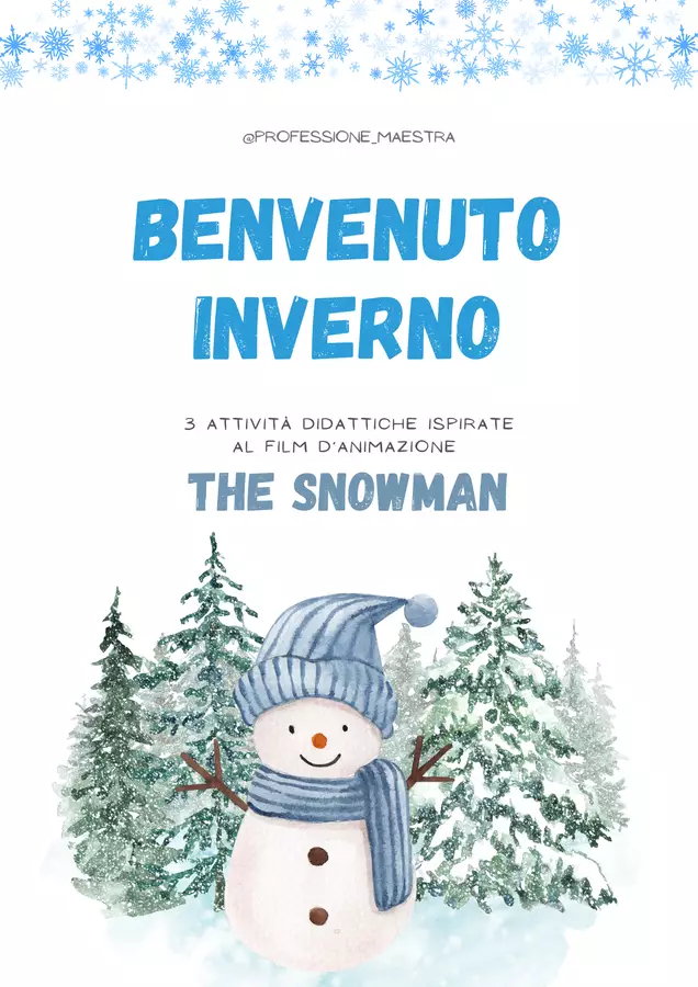 "Benvenuto Inverno" ~ minibook interattivo Materiale interattivo - "Benvenuto Inverno" ~ minibook interattivo - Professione_Maestra - Pagina di copertina