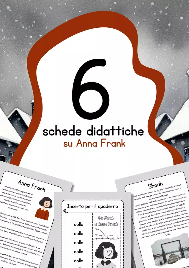 Schede didattiche Anna Frank scuola primaria Esercizi - Schede didattiche Anna Frank scuola primaria - MilleLibriPerBambini - Pagina di copertina