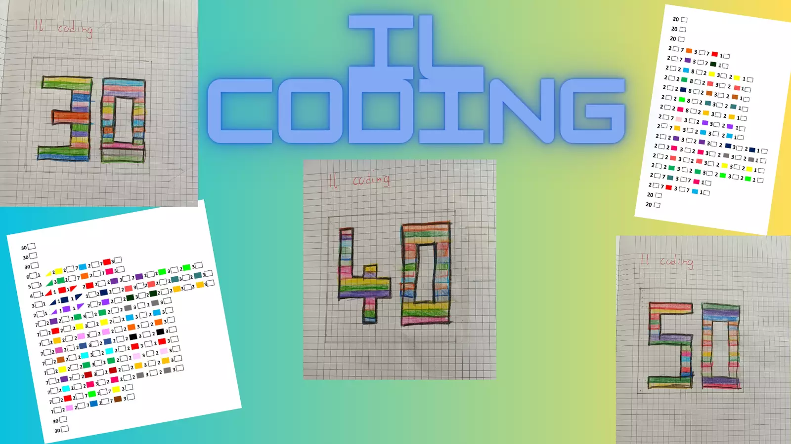 Coding: codici dei numeri da 10 a 100 Esercizi - Coding: codici dei numeri da 10 a 100 - mammaestraatempopieno - Pagina di copertina