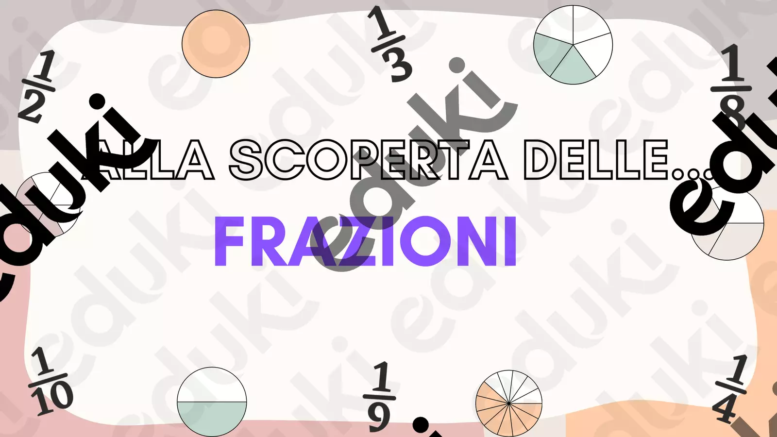 Frazioni Esercizi - Frazioni - Maestra Laubel - Pagina di copertina