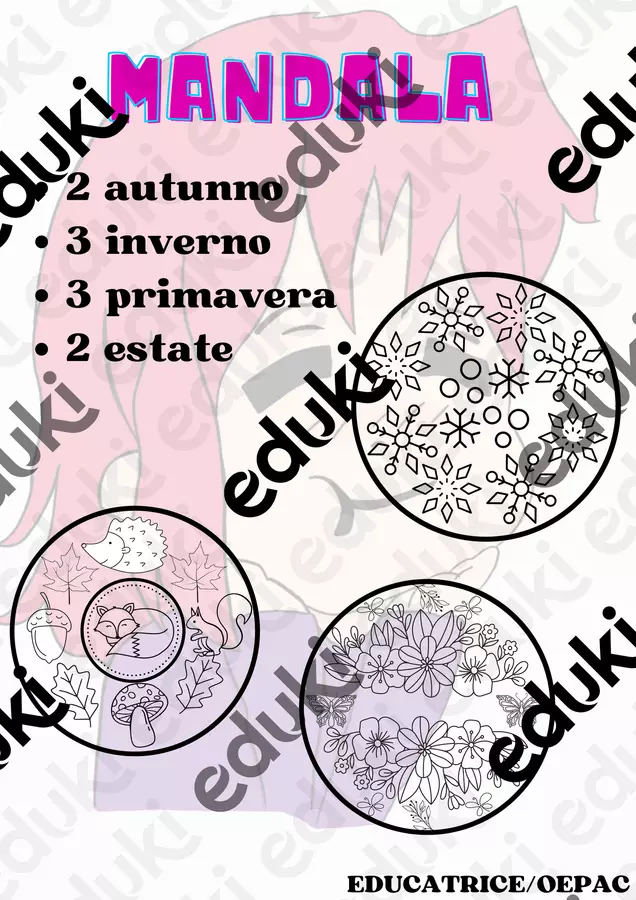 MANDALA stagioni Materiale di supporto/inclusione - MANDALA stagioni - educatrice_oepac - Pagina di copertina