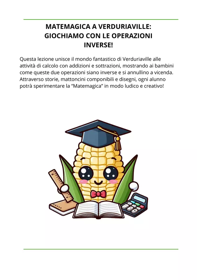 __Le operazioni inverse__ Addizione e Sottrazione+ Esercizi - __Le operazioni inverse__ Addizione e Sottrazione+ - Maestra_Robyro__ - Pagina di copertina