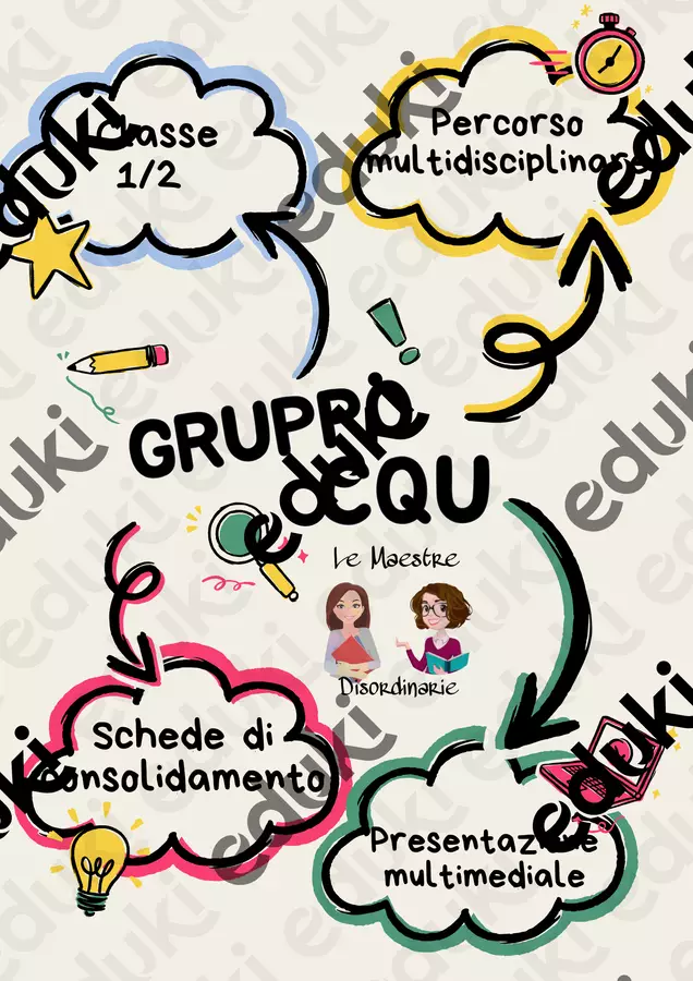 Il gruppo consonantico CQU tra magia e multidisciplinarità Esercizi - Il gruppo consonantico CQU tra magia e multidisciplinarità - Maestre Disordinarie - Pagina di copertina
