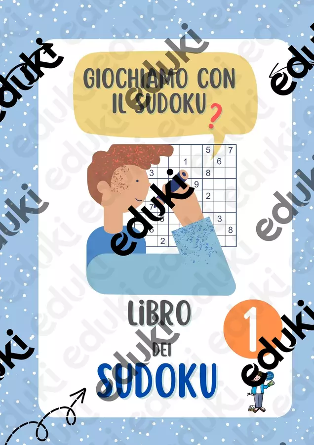 LIBRO DEI SUDOKU 1 Giochi - LIBRO DEI SUDOKU 1 - Maestra Antonella - Pagina di copertina