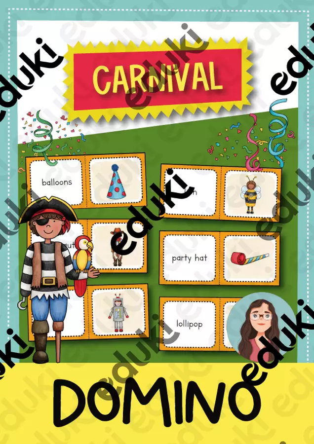 Carnival - gioco del domino (inglese) Giochi - Carnival - gioco del domino (inglese) - Brighter Day Classroom - Pagina di copertina