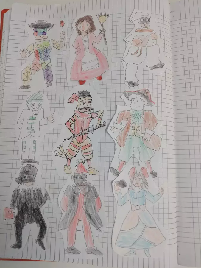 NUMERO 9 E NUMERI ORDINALI CON LE MASCHERE DELLA TRADIZIONE Clipart / Immagini originali - NUMERO 9 E NUMERI ORDINALI CON LE MASCHERE DELLA TRADIZIONE - Maestra Libella - Pagina di copertina