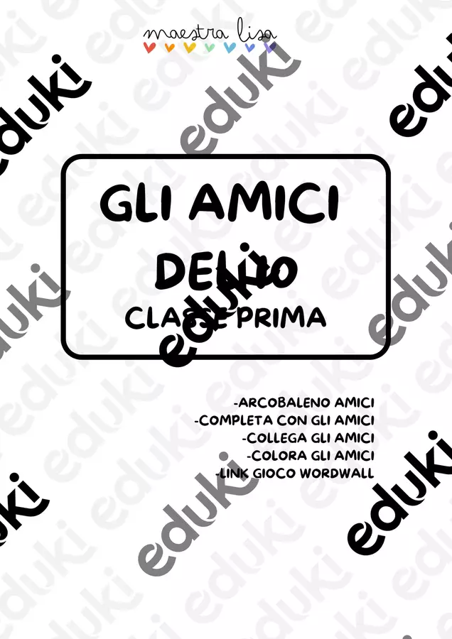 GLI AMICI DEL 10 Esercizi - GLI AMICI DEL 10 - LaMaestraLisa - Pagina di copertina