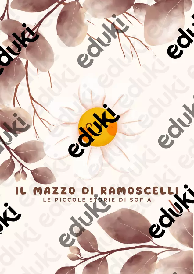 IL MAZZO DI RAMOSCELLI _PDFDigitale Materiale di supporto/inclusione - IL MAZZO DI RAMOSCELLI _PDFDigitale - LE PICCOLE STORIE DI SOFIA - Pagina di copertina