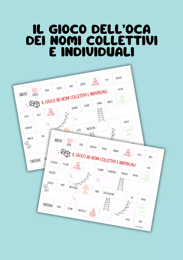 NOMI COLLETTIVI E INDIVIDUALI Giochi - NOMI COLLETTIVI E INDIVIDUALI - homemademamma - Pagina di copertina