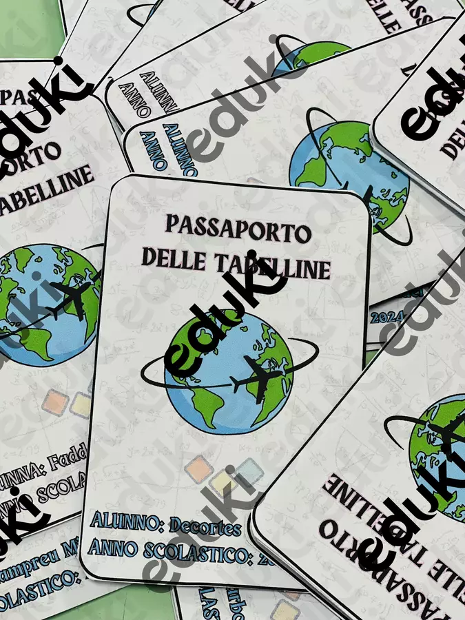 IL PASSAPORTO DELLE TABELLINE Esercizi - IL PASSAPORTO DELLE TABELLINE - Maestra Giovanna - Pagina di copertina
