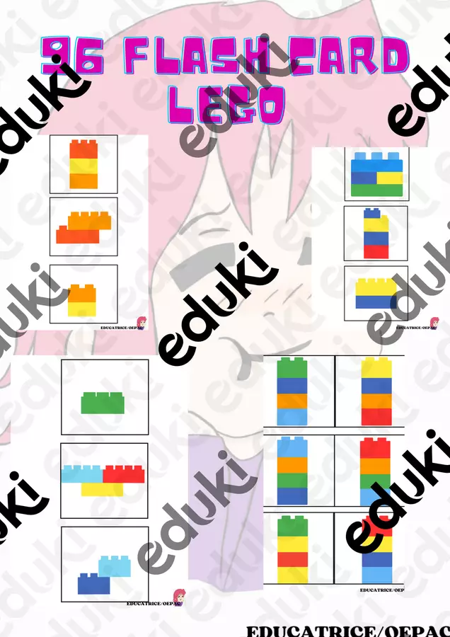 96 CARDS LEGO: PER LO SVILUPPO COGNITIVO Flashcard - 96 CARDS LEGO: PER LO SVILUPPO COGNITIVO - educatrice_oepac - Pagina di copertina