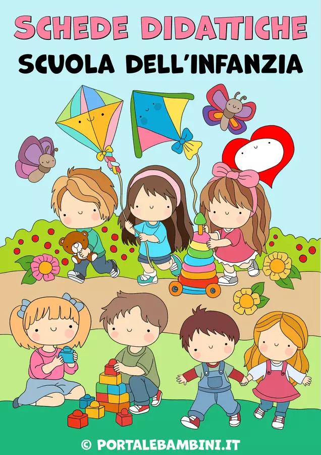 Schede didattiche - Scuola dell'infanzia Esercizi - Schede didattiche - Scuola dell'infanzia - Cuorfolletto Creative Shop - Pagina di copertina