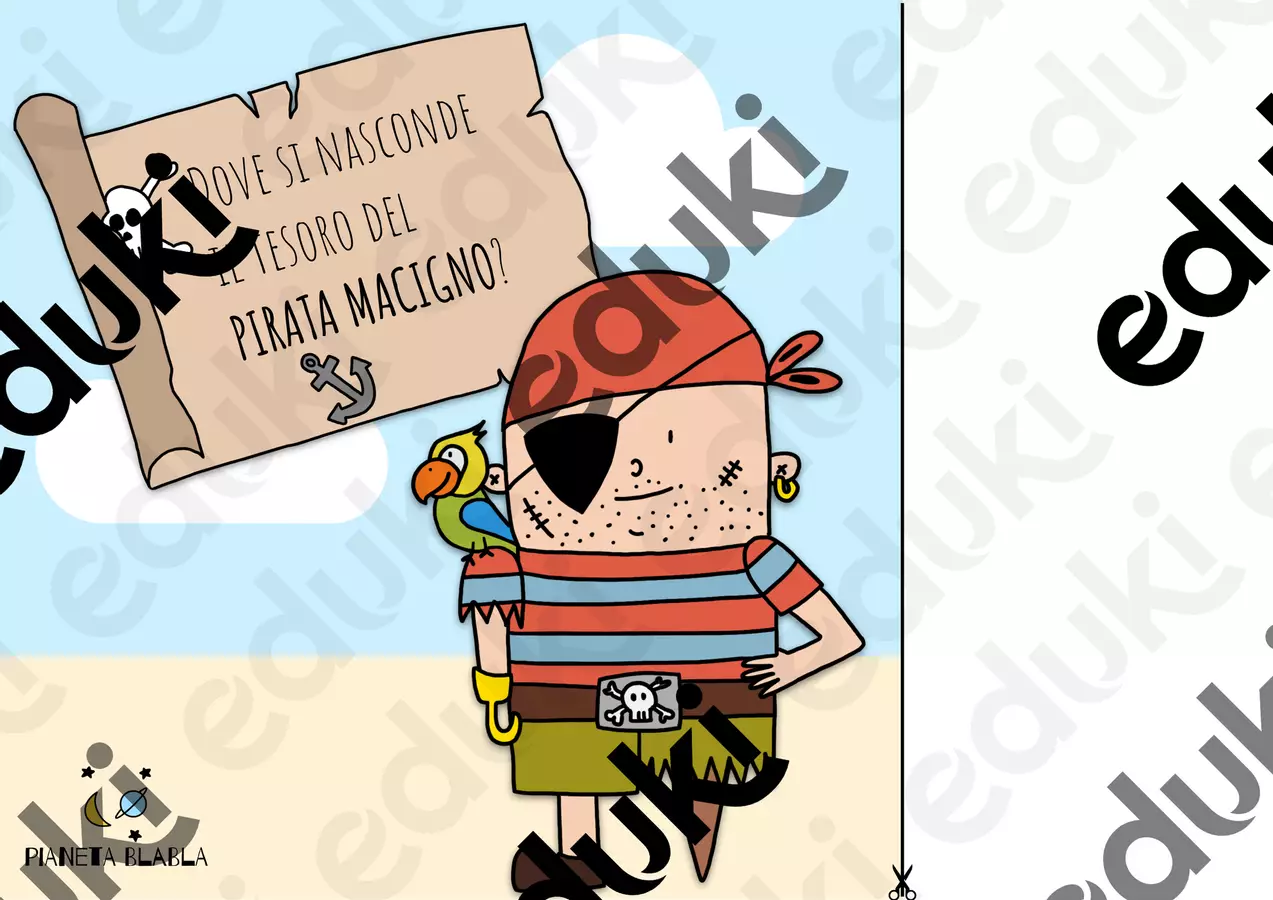 Il pirata Macigno. Un libro interattivo Materiale di supporto/inclusione - Il pirata Macigno. Un libro interattivo - Pianeta Blabla - Pagina di copertina