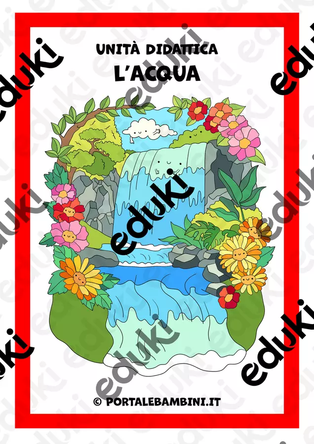 L'acqua - Unità didattica L'acqua - Unità didattica - Cuorfolletto Creative Shop - Pagina di copertina