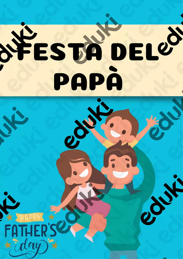 Letterine e Schede per la Festa del Papà! Esercizi - Letterine e Schede per la Festa del Papà! - SostegnO 2.0 - Pagina di copertina