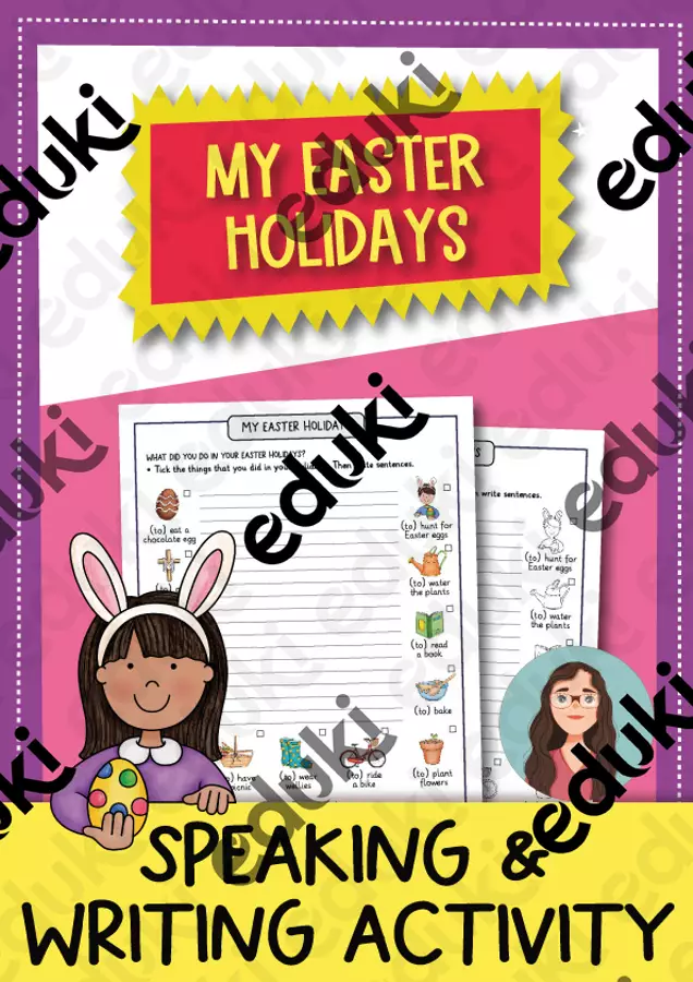 My Easter holidays - 2-way differentiated / Le mie vacanze di Pasqua - differenziate in 2 direzioni Materiale di supporto/inclusione - My Easter holidays - 2-way differentiated / Le mie vacanze di Pasqua - differenziate in 2 direzioni - Brighter Day Classroom - Pagina di copertina