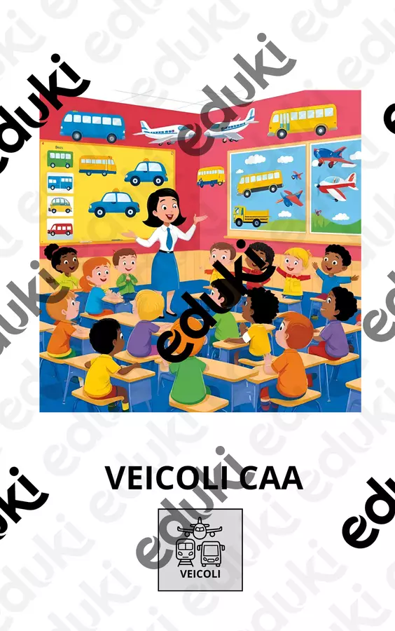 VEICOLI in CAA (Cos'è un veicolo?) Materiale di supporto/inclusione - VEICOLI in CAA (Cos'è un veicolo?) - Teacher Fra Bonny - Pagina di copertina