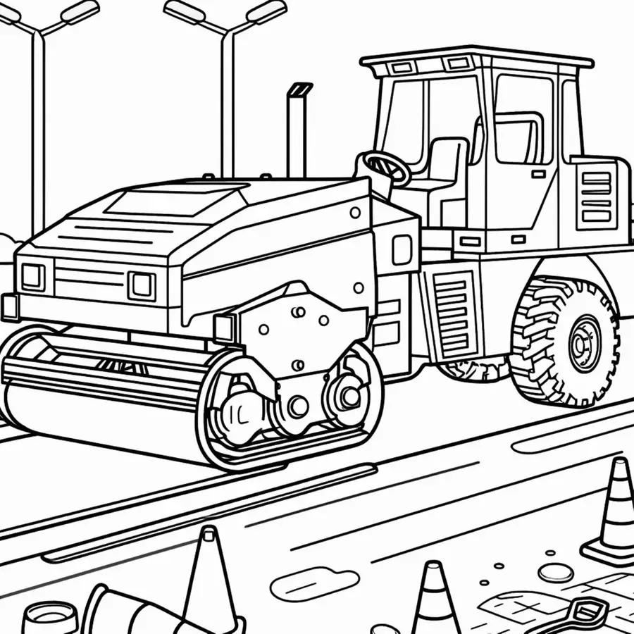Mezzi da cantiere Disegni da colorare (50 illustrazioni da colorare) Materiale per pittura e bricolage - Mezzi da cantiere Disegni da colorare (50 illustrazioni da colorare) - Kontrollmops - Pagina di copertina