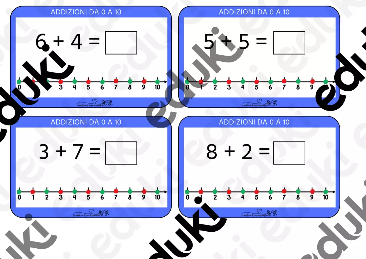 Flash cards operazioni Esercizi - Flash cards operazioni - La maestra con le scarpe da ginnastica - Pagina di copertina