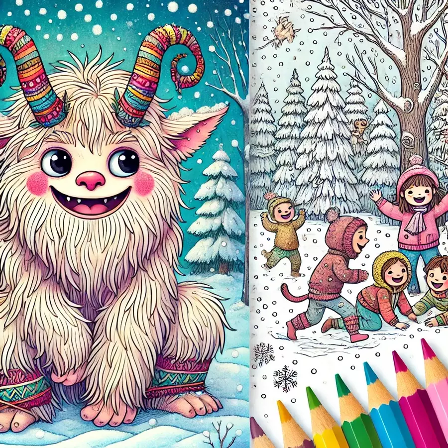 Krampus Disegni da colorare (50 illustrazioni da colorare) Materiale per pittura e bricolage - Krampus Disegni da colorare (50 illustrazioni da colorare) - Kontrollmops - Pagina di copertina