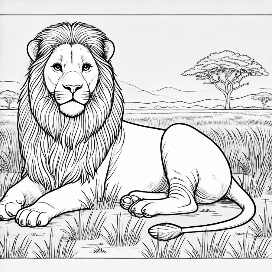 Leoni Disegni da colorare (50 illustrazioni realistiche da colorare) Materiale per pittura e bricolage - Leoni Disegni da colorare (50 illustrazioni realistiche da colorare) - Kontrollmops - Pagina di copertina