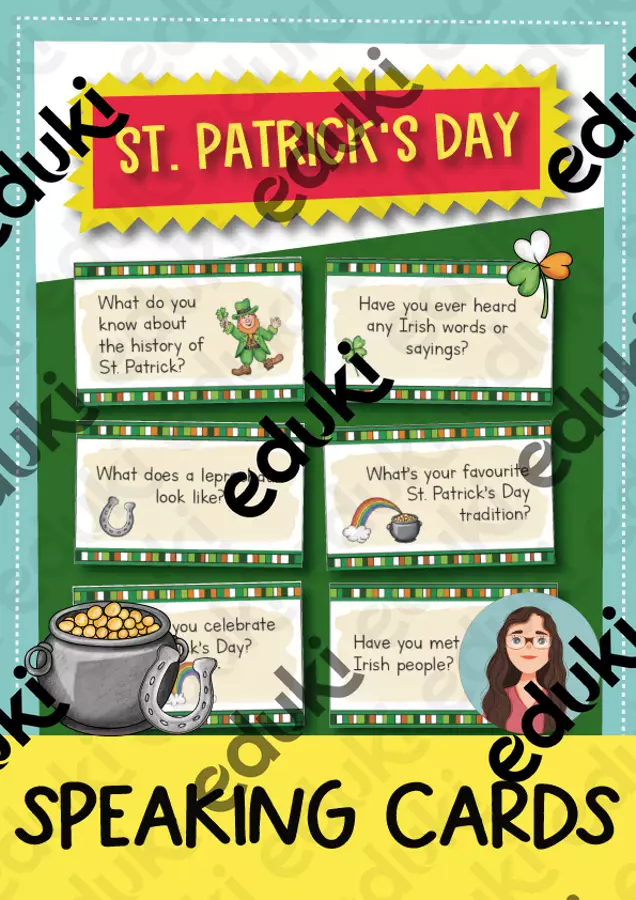 St. Patrick's Day Speaking Cards // Biglietti parlanti per il giorno di San Patrizio Schede informative - St. Patrick's Day Speaking Cards // Biglietti parlanti per il giorno di San Patrizio - Brighter Day Classroom - Pagina di copertina